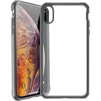 Itskins HybridFrost, Cover, Apple, iPhone Xs Max, 16.5 cm (6.5"), Black, Transparent