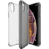 Itskins NANO DUO cover til iPhone XS Max&reg;. Sort og gennemsigtig