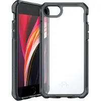 Itskins SupremeClear, Cover, Apple, iPhone 6/6S/7/8/SE (2020), 11.9 cm (4.7"), Black, Transparent