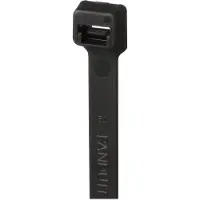 Panduit Cable Tie, 14.5L (368mm), Light-Heavy, Weather Resistant, Black, 250pc, Nailon, Musta, 368 mm