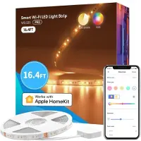Meross Älykäs RGBWW WiFi LED-nauha 5 metriä MSL320 (Homekit)