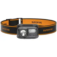 Superfire HL23 otsalamppu taskulamppu, 220 lm, USB-C, powerbank