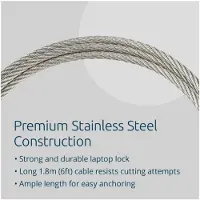Kensington Slim NanoSaver 2.0 EQ avaimellinen kannettavan tietokoneen lukko, , Avain