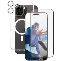 PanzerGlass | CARE by  Flagship 3-in-1 Bundle iPhone 16 Pro Max, Apple, Apple - iPhone 16 Pro Max, Asennus kuivana, Naarmuuntumisenkestävä, Iskunke (B1340+2864+1286)