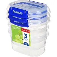 Sistema 881543, Säilö, Ovaali, 0,4 L, Sininen, Läpinäkyvä, Uusi-Seelanti, 105 mm