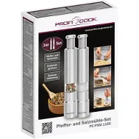 ProfiCook PC-PSM 1160 suola- ja pippurimyllysetti, ruostumaton teräs/läpinäkyvä
