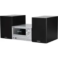 Kenwood M-7000S, Kodin miniaudiojärjestelmä, Hopea, 1 levyt, 30 W, 2-suuntainen, 6 O
