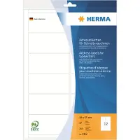 Herma 4432, Valkoinen, Paperi, Matta, 9,4 cm, 4,7 cm, 20 arkkia