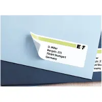 Herma 10017, Valkoinen, Paperi, Laser/Inkjet, Matta, Irroitettava, Pyöristetty suorakulmio