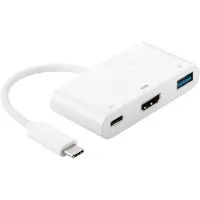 Microconnect USB3.1C to USB 3.0/HDMI/USB3.1 -adapteri, Valkoinen
