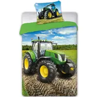 Wrangler Vihreä traktori Vuodevaatteet 140x200 cm - 100 prosenttia puuvillaa