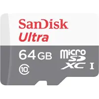 SanDisk Ultra microSDXC 64GB+SD Adapter (SDSQUNR-064G-GN6TA)