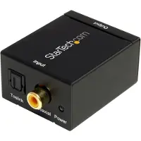 StarTech.com Toslink - RCA (Cinch) AV adapter black (SPDIF2AA)