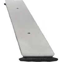 Unidrain HighLine Custom - Linja kokonaan ruostumatonta terästä: L1200mm H10mm tyhjennysliitäntää varten