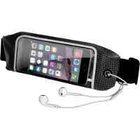 Connectech waistband for iPhone. Musta