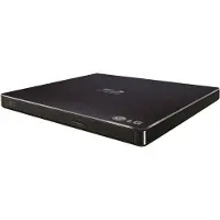 LG BP55EB40AHLE10B, ohut ulkoinen Blu-ray-kirjoitin, USB 2.0, musta