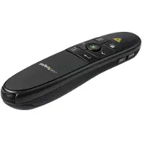 StarTech.com Wireless Presentation Remote with Green Laser -laseresityskaukosäädin, USB-A, musta