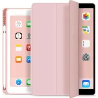 Tech-Protect iPad Air 11 2024/2025/2026/Air 2020/2022 SmartCase Pen Tri-Fold Folio -kotelo - vaaleanpunainen