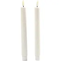 Sirius Home Smilla Krone 2 Stk Sæt Genopladelig - White - ONE SIZE