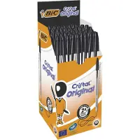 BIC Kuulakärkikynä Cristal Medium Musta 50-Pack
