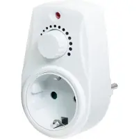 Logilink PA0151, Himmennin, Kiinnitettävä, Rotaatio, Valkoinen, Europistoke, Europistoke