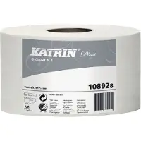 Katrin Wc-paperi Plus 2-kertainen Ø18 cm 160 m valkoinen - (12 rullan laatikko)