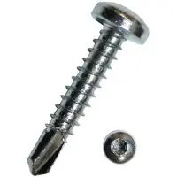 Dresselhaus Metallilevyruuvi sinkitty, porakärkinen ja pannukärkinen 4,2x45 mm torx 20 - (500 kpl)