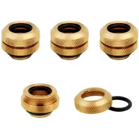 Corsair Hydro X -sarjan XF Hardline 12 mm ulkohalkaisijaltaan olevat liittimet, nelj n pakkaus (G1/4" BSPP-porttikierteet, massiivimessingist va