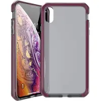 Itskins SUPREME FROST cover til iPhone XS / X&reg;. Smoke og fushia