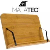 Malatec Bambukirjateline/L pp riteline-Teline kirjoille ja tietokoneille