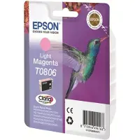 Epson Hummingbird Yksittäispakkaus, Vaalea magenta T0806 Claria Photographic -muste