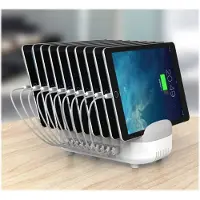 Compulocks Latausasema 120 Watt 2,4 A 10 lähtöliittimet (USB) Aasia, Lähi-itä, Eurooppa