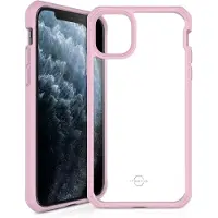 Itskins HybridSolid, Suojus, Apple, iPhone 11 Pro Max, 16,5 cm (6.5), Vaaleanpunainen, Läpinäkyvä