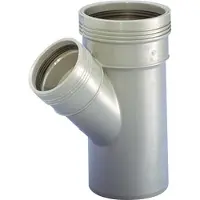 Wavin Wafix PP-rengas 45° Ø110 x Ø50 mm grå