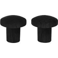 Home>it Wooden Knob Ø25 mm Oak Black 2-pack