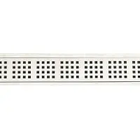 Unidrain -ritilä 3 mm:n vahvuisesta AISI 304 ruostumattomasta teräksestä ClassicLine-kehykseen - malli Square, pituus 1000 mm