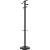 Unilux ACCESS, Lattialla seisova, Terästä, 6 koukku(a), musta, Akryylinitriilibutadieenistyreeni (ABS), 1750 mm (sowas)