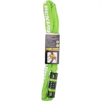 Dunlop polkupyörän ketjulukko 900cm pitkä - vihreä