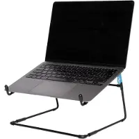 R-Go Tools Laptopstandaard R-Go Steel Office, geschikt voor 10-22 inch, zwart, Musta, Terästä, 25,4 cm (10"), 55,9 cm (22"), 5 kg, 270 mm (RGOSC020BL)