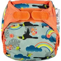 CLOSE CABOO Sulje Caboo Vaippakääre, V2 Toucan uudelleenkäytettävä vaippa bambusisäkkeellä 3-16 kg, 1 kpl.