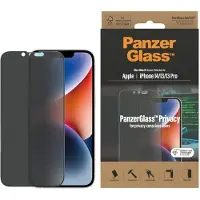 PanzerGlass Privacy -panssarilasi, iPhone 14 / 13 / 13 Pro, musta kehys