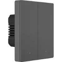 Sonoff Smart WiFi wall switch M5-2C-80 (2-channel, for frame, graphite)