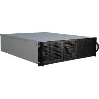 Inter-Tech 3U-30240, Teline, Palvelin, Musta, ATX, Flex-ATX, mikro ATX, Mini-ATX, Mini-ITX, uATX, Terästä, 3U (88887106)