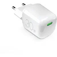 Puro – Wall charger GaN 30W 1xUSB-C, white (PUFCMTCUSBC30WGWHI)