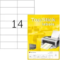 Topstick 8714 -tulostustarrat, 14-osainen, 105 x 42,3 mm