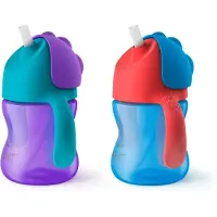 Philips AVENT Bendy-pillimuki 200 ml 9 kk+ Yksittäispakkaus Pillimuki, Juomamuki, 9 kuukautta, Monivärinen, Ympärikääntyvä kansi, Indonesia, 200 ml