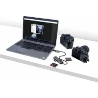StarTech.com 3.2 Gen1 USB-C SD/mSD/CF -muistikortinlukija, hopea