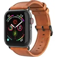 DUX Apple Watch (38/40/SE/41/42mm) YA M-Buckle -nahkahihna - ruskea
