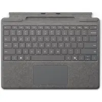 Microsoft Surface Pro -näppäimistö ja kynän säilytyspaikka, platina