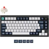 Keychron Q1 Max QMK 75% Langaton Mekaaninen Näppäimistö [Gateron Jupiter Red] -